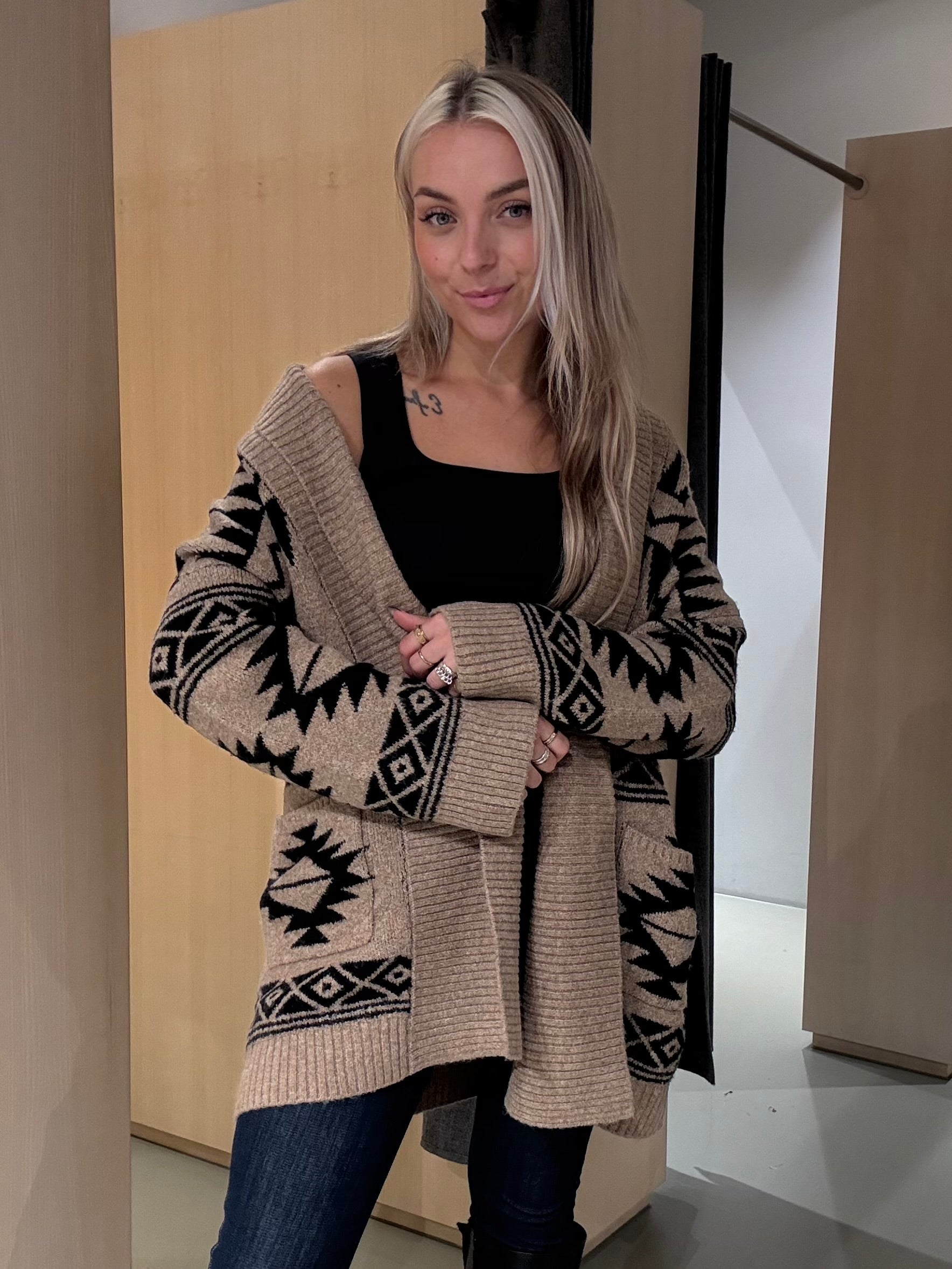 NMLEISE Knit Cardigan - Toasted Coconut